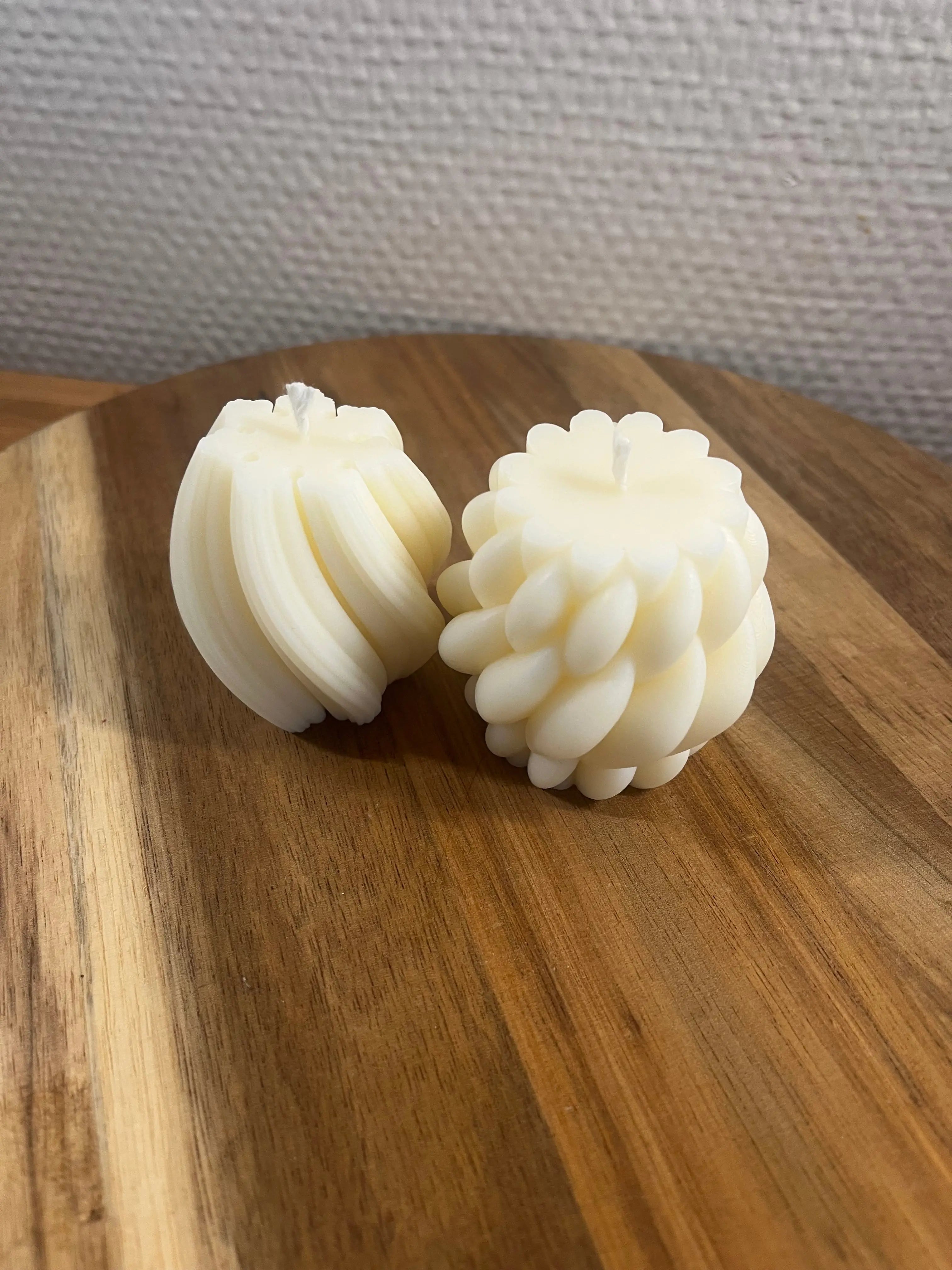 Bougie moulée - Duo Alba Séréna Horjane